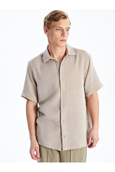 LC Waikiki Nevavm with a Difference Regular Fit Short Sleeve Men's Shirt