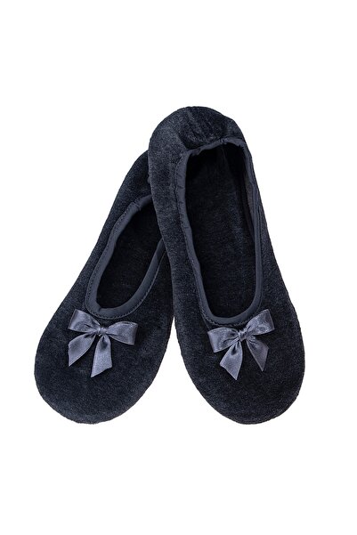 Amaryllis Slippers Βελούδινη Μπαλαρίνα Γκρι Ελληνική