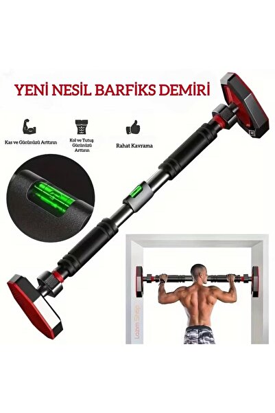 Empressco Çok Amaçlı Kaydırmaz Kapı Barfiks Demiri 60-100cm, Sağlıklı Forma U...