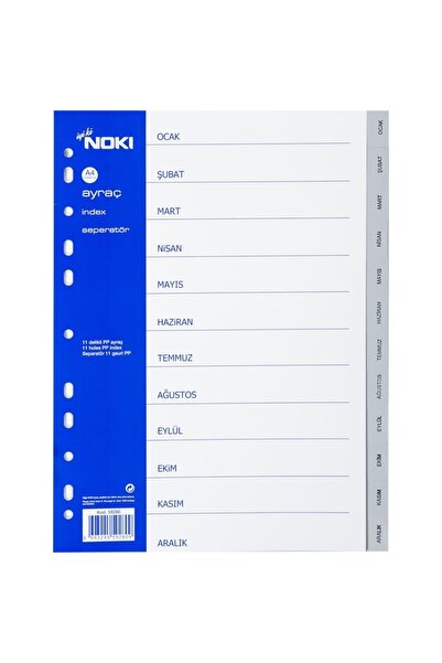 MC Micostore Index plastic calendaristic Ian-Dec 59280ING, A4, portret, gri