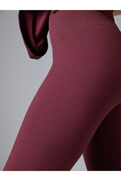 Arhizeyas Women's Gathering Leggings High Waist Ribbed Stretchy Seamless Spor...