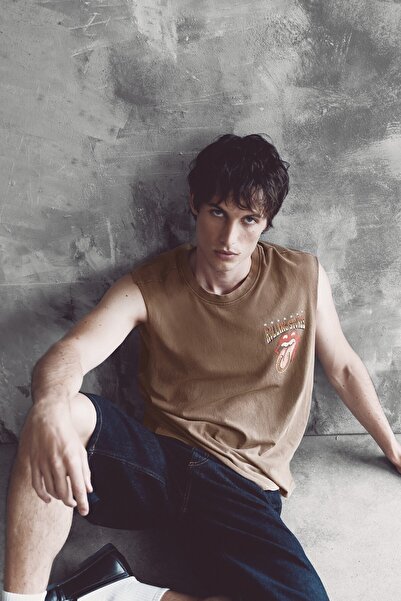 Pull & Bear Rolling Stones askılı tişört