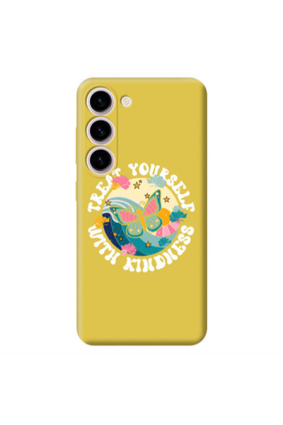 Other Samsung S23 Plus Kindless Yourself Yellow Colored Silicone TPU Θήκη