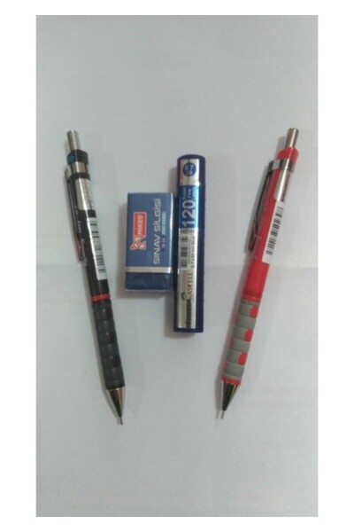 Rotring Tikky School Set 0.7 mm 2 Pencils + 1 Eraser + 1 Piece of 120-Lead Le...