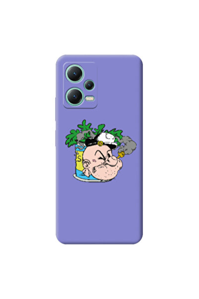 Other Xiaomi Redmi Note 12 Pro 5G Popeye Purple Colored Silicone TPU Θήκη
