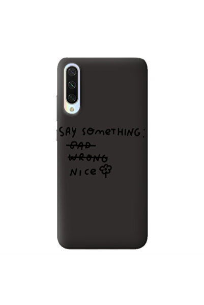 Other Xiaomi Mi 9 Lite Say Something Black Colored Silicone TPU Θήκη