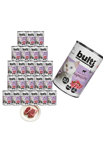 Bulti Hrană umedă pisici, Bulti, 24x400g, Carne de Miel, Pisici Adulte, Susți...