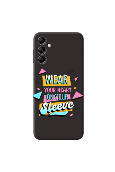 Other Samsung A24 Wear Your Heart Black Colored Silicone TPU Θήκη