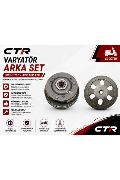 CTR Wego 110 Jupiter 110 Arka Varyatör Seti Arka Debriyaj Varyatörü