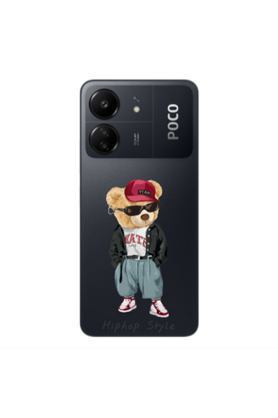 Other Xiaomi Poco C65 Hip hop style Transparent Silicone TPU Θήκη