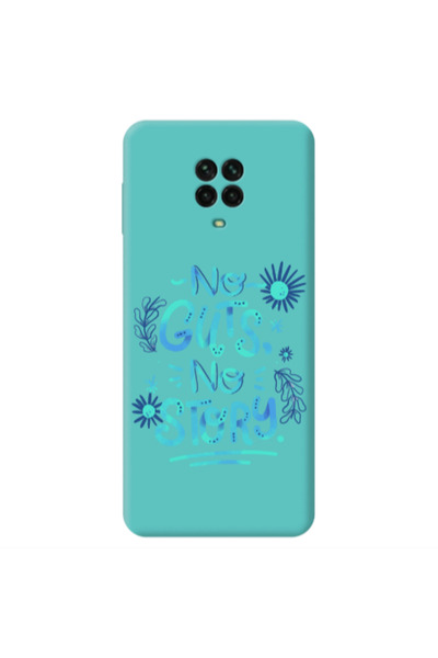 Other Xiaomi Redmi Note 9 Pro No guts no story Turquoise Colored Silicone TPU...