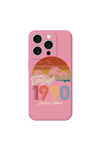 Other Apple Iphone 16 Pro Vintage Pink Colored Silicone TPU Θήκη