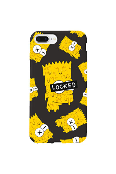 Other Apple iPhone 7 Plus Bart Simpson Black Colored Silicone TPU Θήκη
