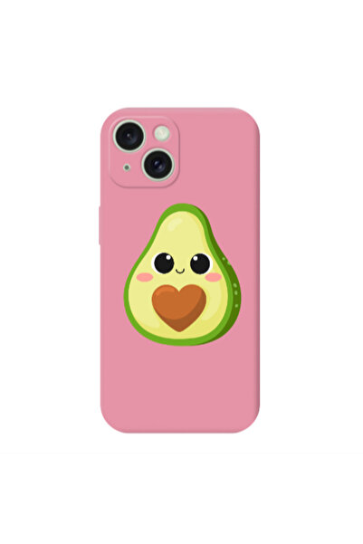Other Apple iPhone 15 Plus Baby avocado Pink Colored Silicone TPU Θήκη