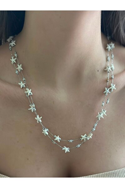 BYYEŞO Multiple Starfish Steel Necklace