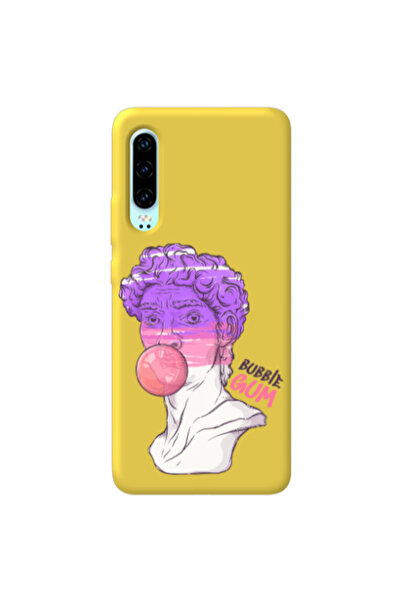 Other Huawei P30 Pin Bubble Yellow Colored Silicone TPU Θήκη