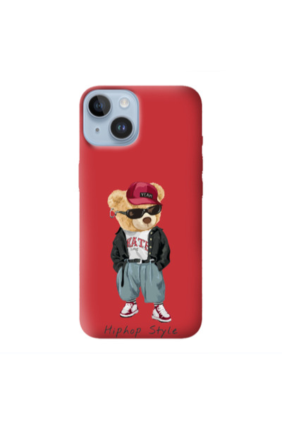 Other Apple iPhone 14 Plus Hip hop style Red Colored Silicone TPU Θήκη