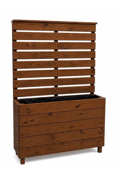 İlen Design Ahşap Saksılık Separatör Bahçe Balkon Gizleme Paneli 100x150cm