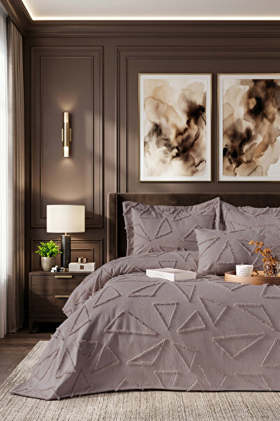 Odamoda Zen Single Bedspread Set Vi̇zon - Nordic Bohemian Tufted Bedspread Se...
