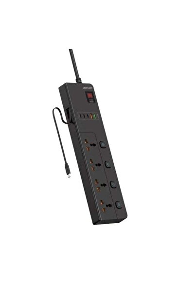 Green Lion GS-800 Power Socket, 2M Cable, 3500W, Black