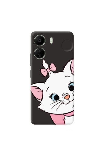 Other Xiaomi Redmi 13C I am here Black Colored Silicone TPU Θήκη