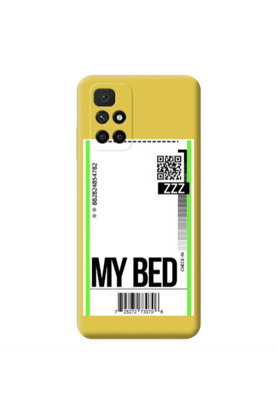 Other Xiaomi Redmi 10 2022 My Bed ZZZ Yellow Colored Silicone TPU Θήκη
