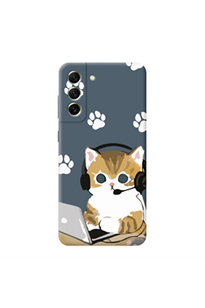 Other Samsung S21 PLUS Call Center Dark Grey Colored Silicone TPU Θήκη