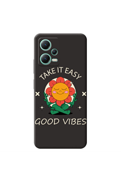 Other Xiaomi Redmi Note 12 Pro 5G Take It Easy Black Colored Silicone TPU Θήκη