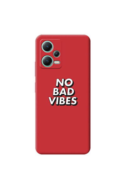 Other Xiaomi Redmi Note 12 Pro 5G No bad vibes Red Colored Silicone TPU Θήκη