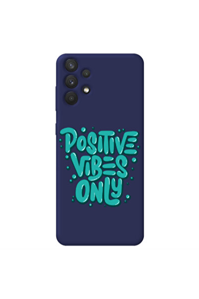 Other Samsung A32 4G Positive Vibes Only Dark blue Colored Silicone TPU Θήκη