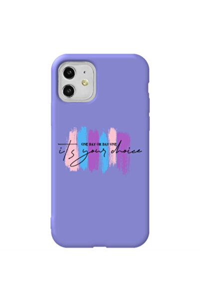 Other Apple iPhone 11 One Day Or Day One Purple Colored Silicone TPU Θήκη