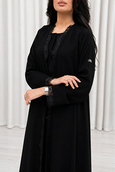 EKEA ABAYA Abaya Ramazan – Summer Royal Fabric with Lace Detailing and Plain ...