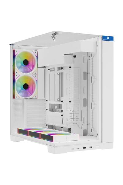ThermalRight Carcasă ATX A70 FAN, 270 °   Panoramic, 5 ventilatoare incluse, Alb