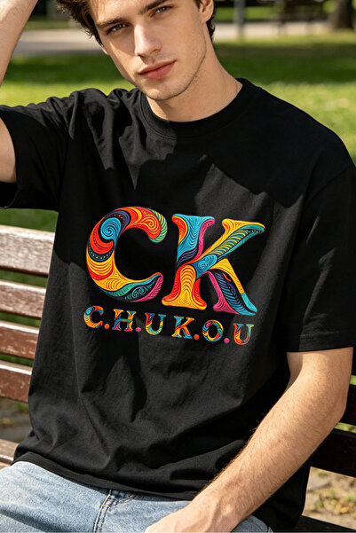 Fleck قمصان بتصميم ملون وغريب للرجال من CK C H U K O U قمصان مخصصة