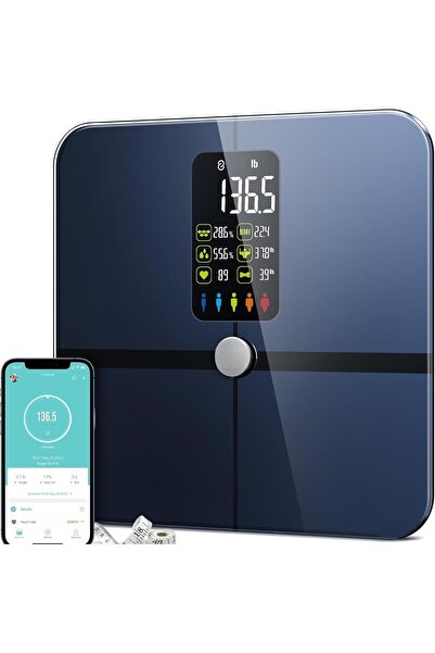 FitVibe Cantar Inteligent Profesional FitVibe™, 15 Indicatori Corporali, Ecra...