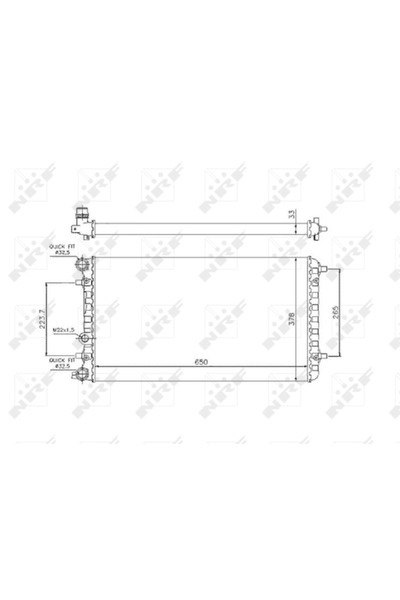 NRF Radiator Racire Motor VW NEW BEETLE