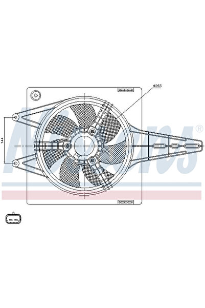 Nissens Ventilator Radiator FIAT BRAVA/BRAVO 1/MAREA/MULTIPLA