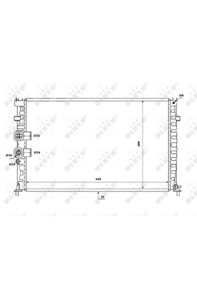 NRF Radiator Racire Motor PEUGEOT 406