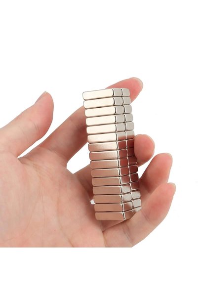 NW NessiWorld 10 Pieces 20X10X5 mm Neodymium Magnet N35 Strong Magnet Angled ...