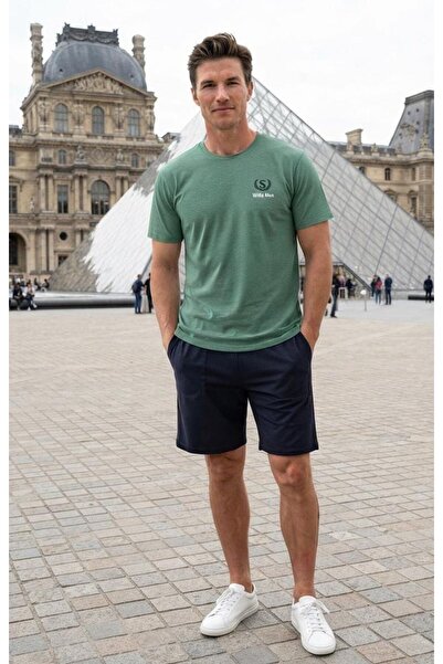 Ryam Mooda Men's 95% Cotton Banya 5% Lycra T-Shirt Shorts Pajama Set - Relaxe...