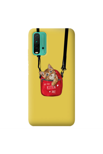 Other Xiaomi Poco M3 Kitten Me Yellow Colored Silicone TPU Θήκη