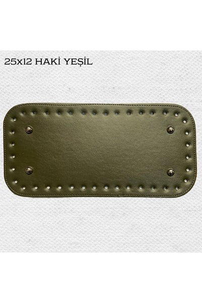 Oxford İplik Stitched Rivet Bag Base 25X12 Dark Khaki Green