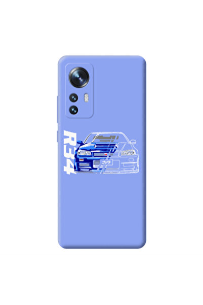 Other Xiaomi Mi 12 Blue R34 Light Purple Colored Silicone TPU Θήκη