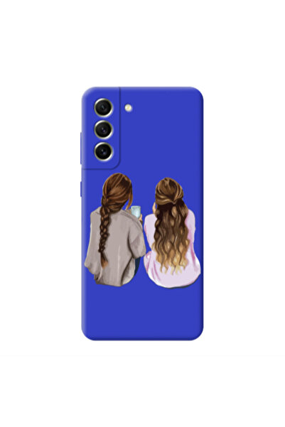 Other Samsung S21 Friends Blue Colored Silicone TPU Θήκη
