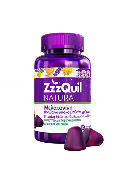 Zzzquil Natura Συμπλήρωμα Διατροφής με Μελατονίνη 60 Ζελεδάκια