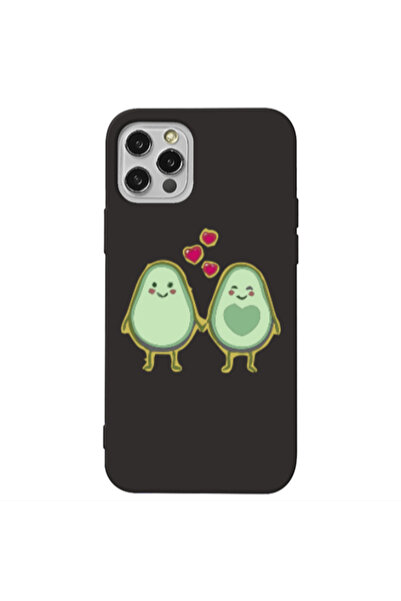 Other Apple iPhone 13 Pro Avocados Black Colored Silicone TPU Θήκη