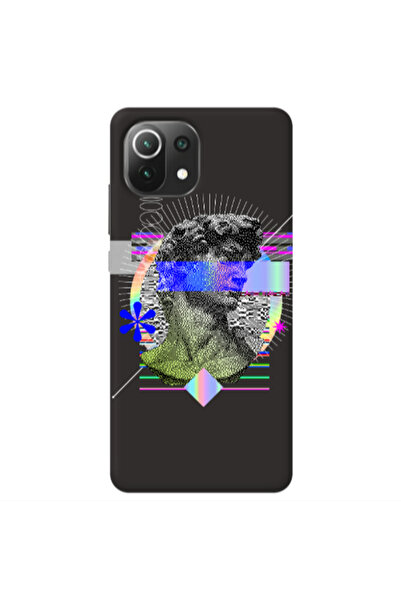 Other Xiaomi Mi 11 Lite Statue pixels Black Colored Silicone TPU Θήκη