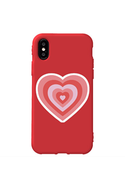 Other Apple iPhone X My Heart Is Yours Red Colored Silicone TPU Θήκη