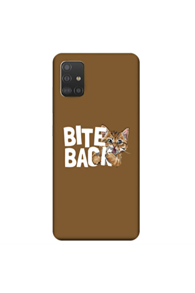 Other Samsung A71 bitte back cat Light Purple Colored Silicone TPU Θήκη