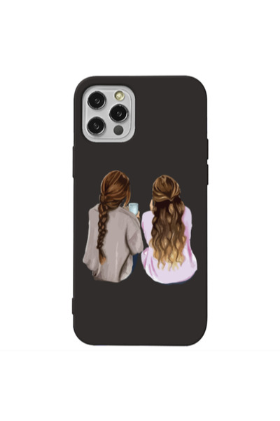 Other Apple iPhone 13 Pro Friends Black Colored Silicone TPU Θήκη